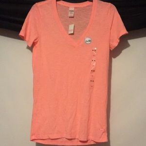 Pink Victoria’s secret t shirt. Brand new w. Tags